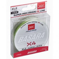 Жилка плетена Lucky John BASARA Green Х4 PE 125/0,235(#2,5) (інд.уп/ *10)