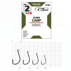 Крючки Cobra CARP сер. CC303 разм.008 10шт.
