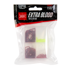 Мотыль искусственный и опариш Lucky John Extra Blood Worm набор