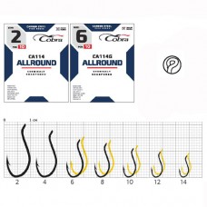 Гачки Cobra ALLROUND сер. CA114 разм. 008 10шт.