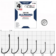 Гачки Cobra ALLROUND сер. CA116 разм. 012 10шт.