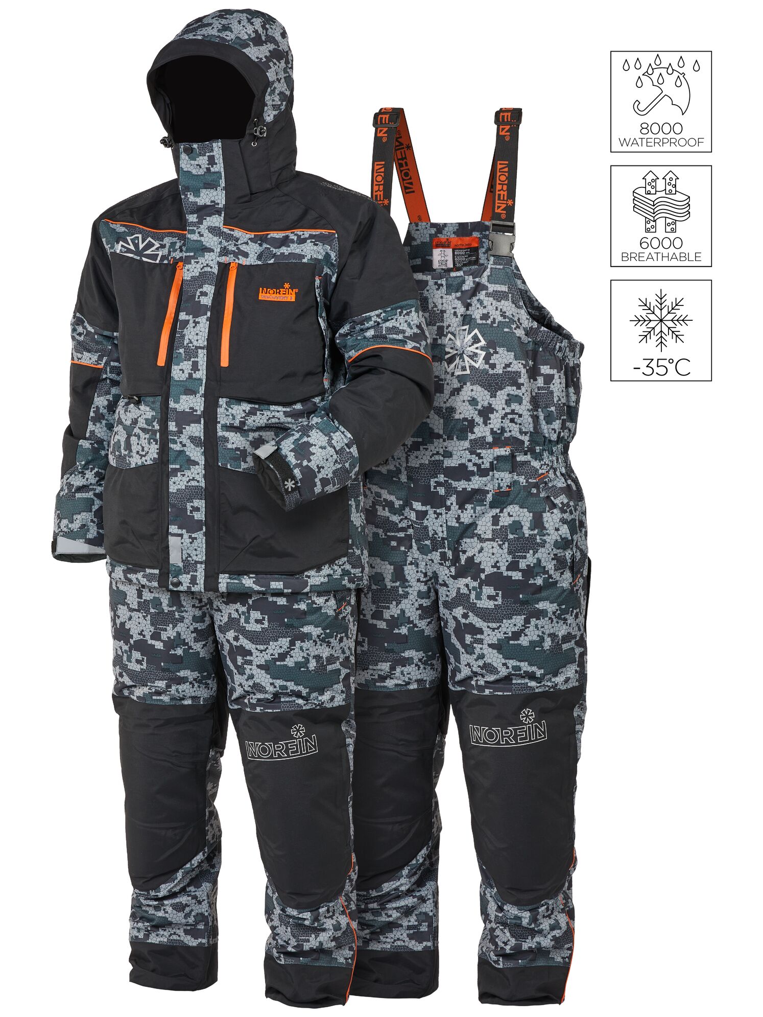 Зимовий костюм NORFIN DISCOVERY 3 CAMO   (-35°C) р.XXL