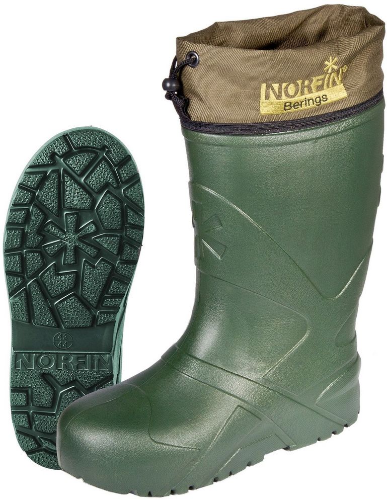 Зимові чоботи Norfin Berings (-45 °) з оливковою манжетою Р.40-41