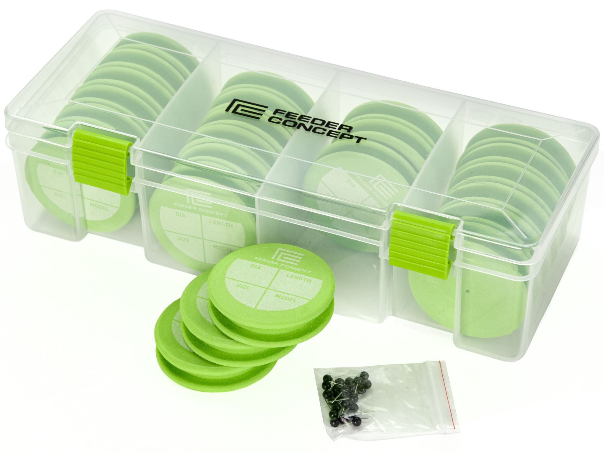 Коробка рибальськаз круглими мотовилами FC EVA LINE WINDER BOX 300x130x75