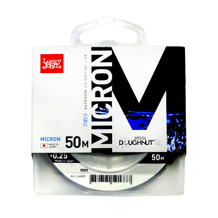 Жилка моно зимова Lucky John MICRON 0,08 / 50м (інд.уп/ *12)