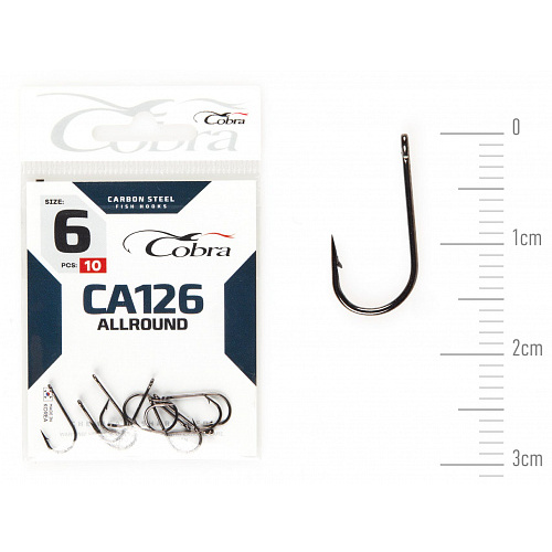 Гачки Cobra ALLROUND сер. CA126 разм. 012 10шт.