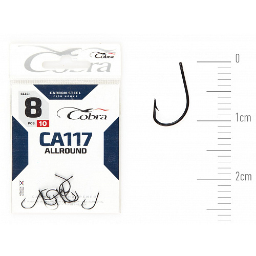 Гачки Cobra ALLROUND сер. CA117 разм. 008 10шт.