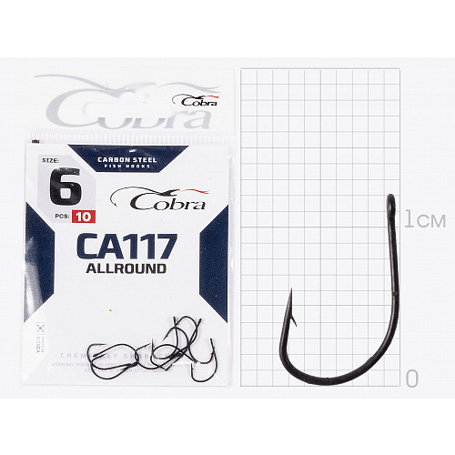 Гачки Cobra ALLROUND сер. CA117 разм. 012 10шт.