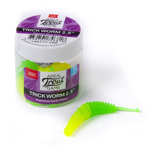 Слаги їстівні LJ Pro Series Trick Worm 2.5in (64 мм), 7 шт.