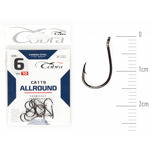 Гачки Cobra ALLROUND сер. CA119 разм. 006 10шт.