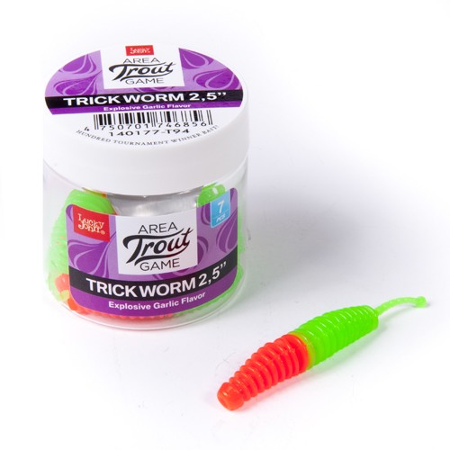 Слаги їстівні LJ Pro Series Trick Worm 2.5in (64 мм), 7 шт.